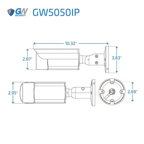 GW Security 16 Channel NVR Security Camera System with 16 * 5MP IP Bullet 2.8-12mm Varifocal Lens Camera, Human Detection, 4X Optical Zoom, Built-In Microphone, PoE