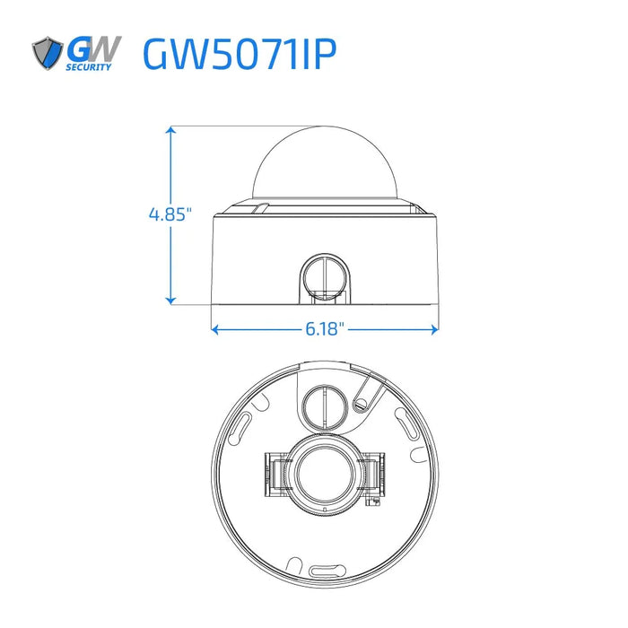 GW Security 16 Channel NVR Security Camera System with 16 * 5MP IP Dome 2.8-12mm Varifocal Lens Camera, Human Detection, 4X Optical Zoom, Built-In Microphone, Vandal-Proof, PoE