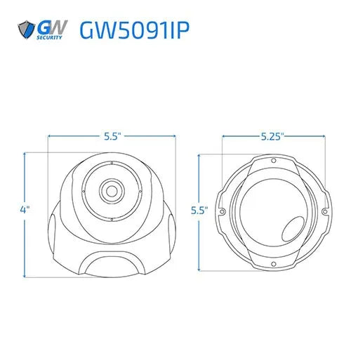 GW Security 32 Channel NVR Security Camera System with 24 * 5MP IP Turret 2.8mm Fixed Lens Camera, Human Detection, Built-In Microphone, PoE