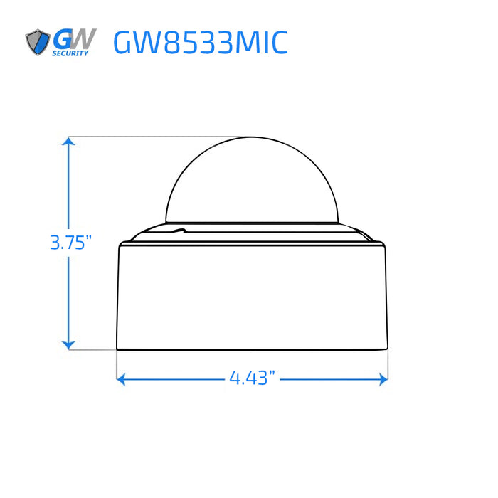 GW Security 8 Channel NVR Security Camera System with 4 * 8MP IP Bullet 3.6mm Fixed Lens Camera, Face Recognition, Human & Vehicle Detection, Built-in Mic, PoE