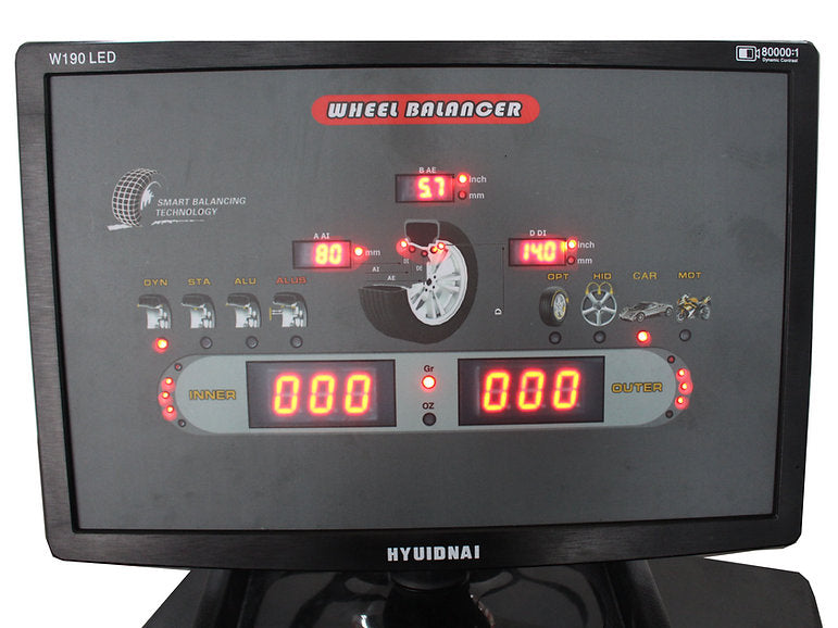 Aston® 2D Car Wheel Balancer Self-Calibration w/Laser Light AWB-3022SL