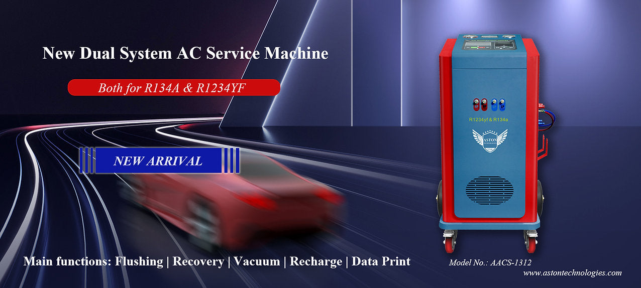 Aston® AC Recycle Recovery Recharge machine Dual System AACS-1312