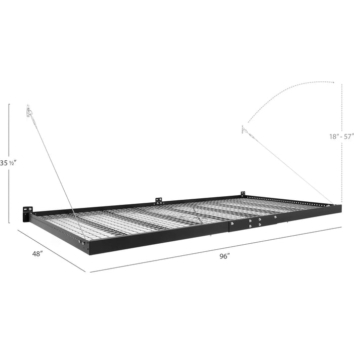 NewAge Pro Series 4 ft. x 8 ft. Wall Mounted Steel Shelf