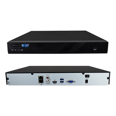 GW Security 32 Channel NVR Security Camera System with 24 * 5MP IP Bullet 2.8mm Fixed Lens Camera, Human Detection, Built-In Microphone, PoE