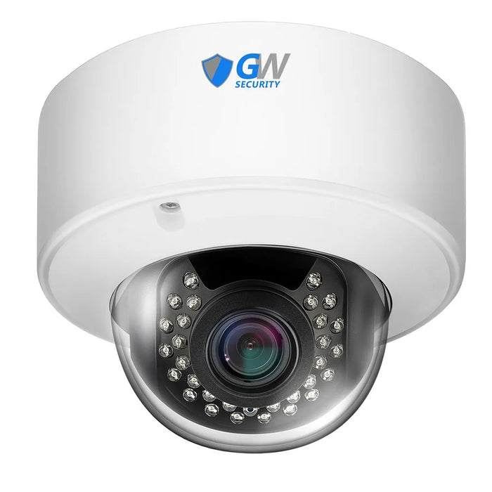 GW Security 16 Channel NVR Security Camera System with 16 * 5MP IP Dome 2.8-12mm Varifocal Lens Camera, Human Detection, 4X Optical Zoom, Built-In Microphone, Vandal-Proof, PoE