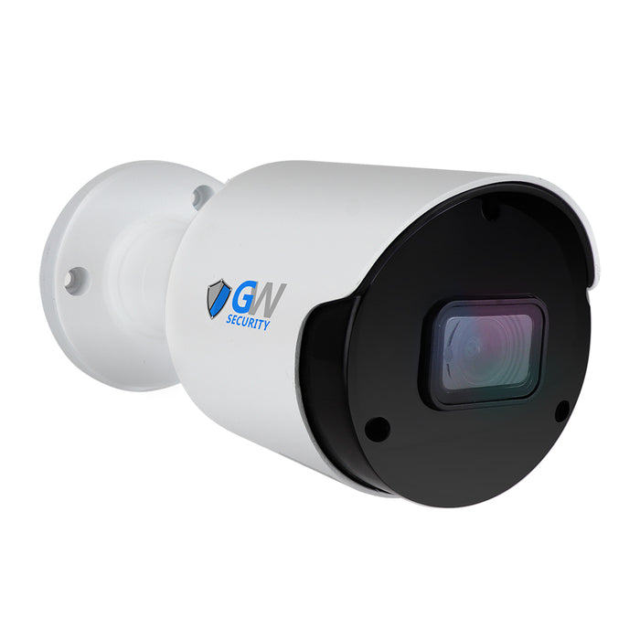 GW Security 8 Channel NVR Security Camera System with 4 * 8MP IP Bullet 3.6mm Fixed Lens Camera, Face Recognition, Human & Vehicle Detection, Built-in Mic, PoE