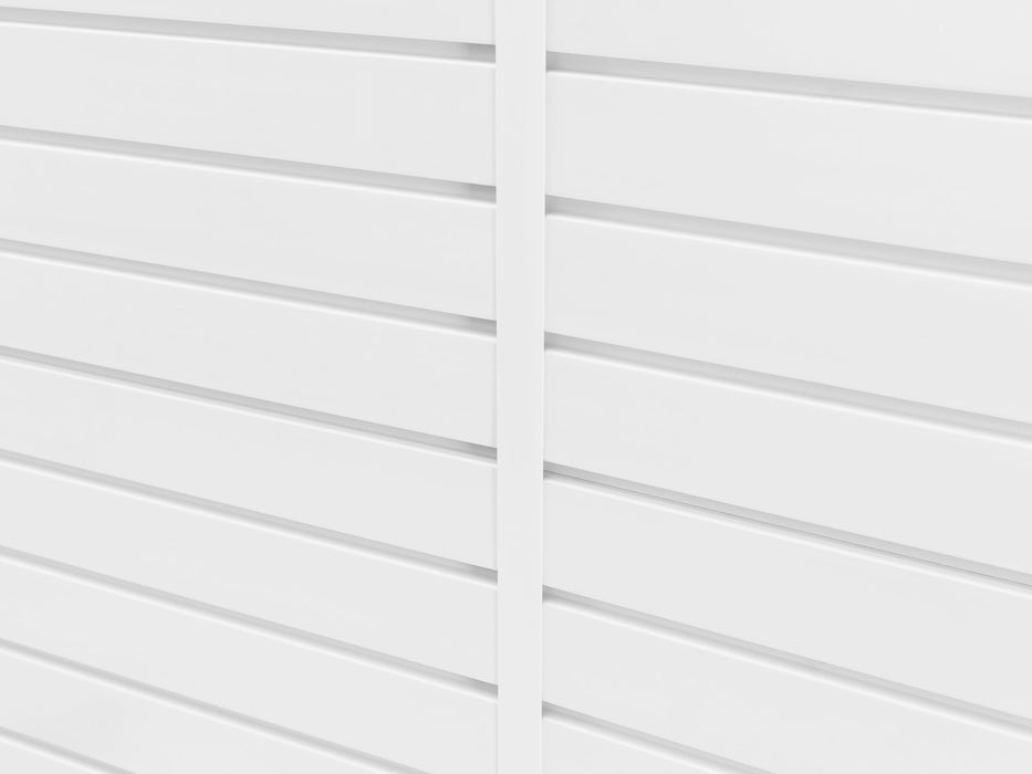 NewAge 120 SQ. FT. PVC Slatwall with 40-Piece Accessory Kit