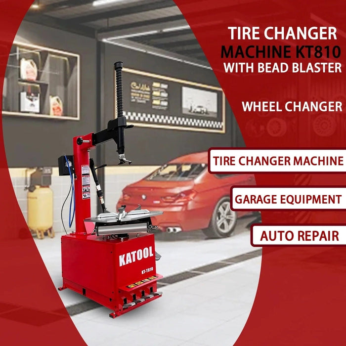 Katool KT-T810 & KT-B750 Tire Changer & Wheel Balancer Combo w/ adaptors