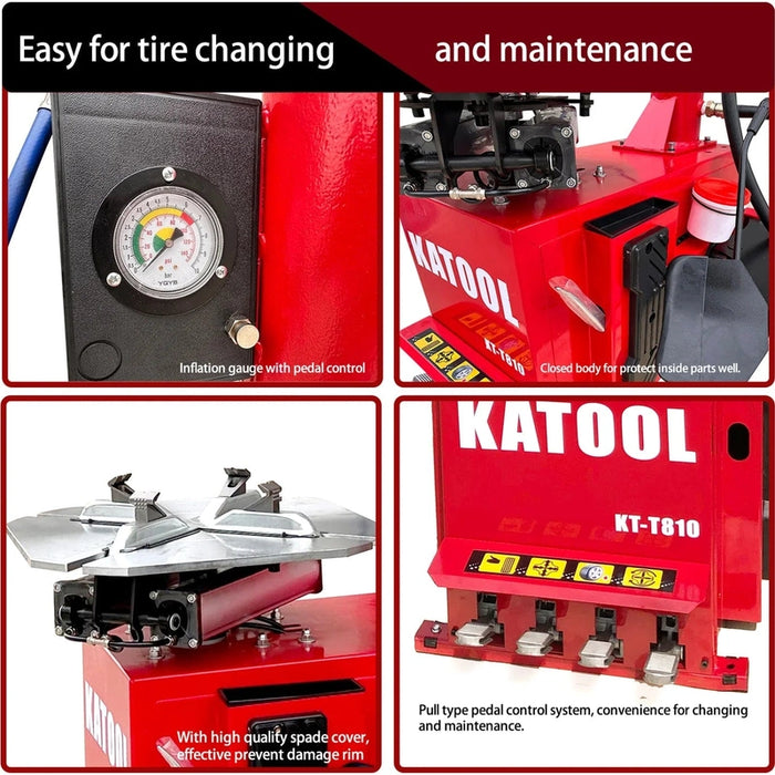 Katool KT-T810 & KT-B750 Tire Changer & Wheel Balancer Combo w/ adaptors