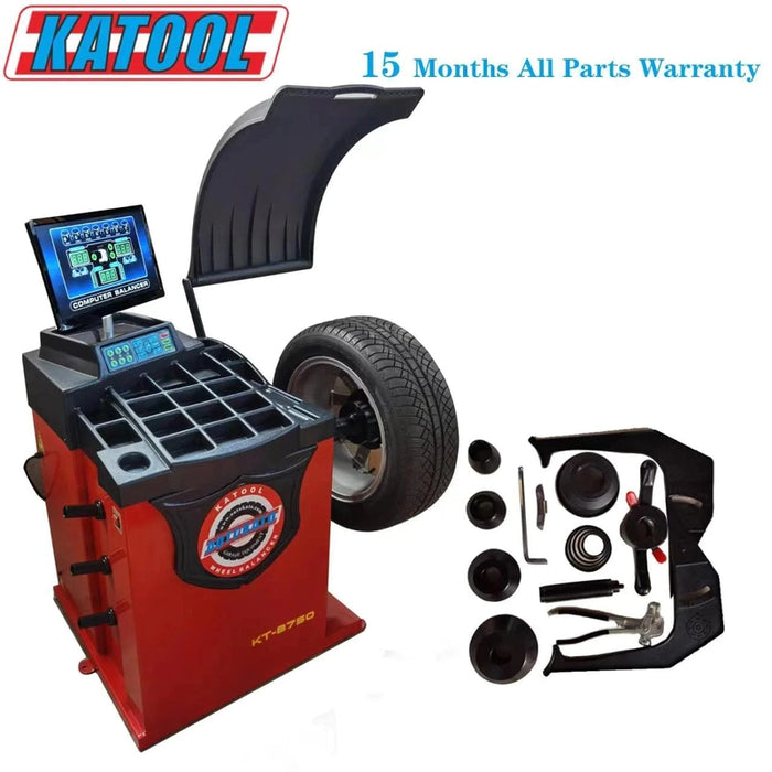 Katool KT-T810 & KT-B750 Tire Changer & Wheel Balancer Combo w/ adaptors