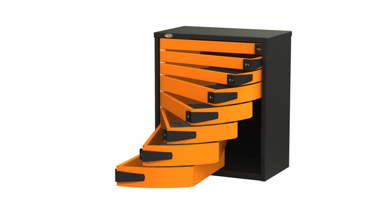 Swivel Service Body / Van Tool Box - 30" W x 34" H, 8 drawers