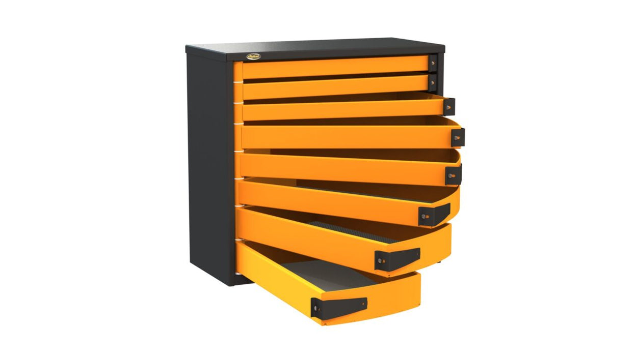 Swivel Service Body / Van Tool Box - 36" W x 34" H, 8 drawers