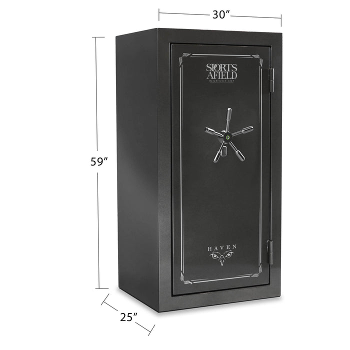 Haven 36-Gun Fire and Waterproof Biometric Lock Gun Safe - SA5930HX-BIO