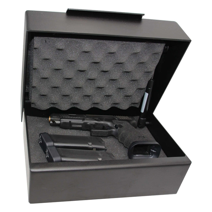 V-Line Tactical Heavy Duty Large Capacity Handgun Safe With Heavy Duty Lock Cover